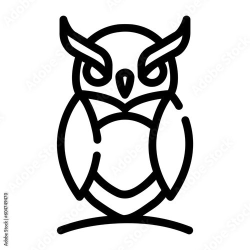 owl Line Icon