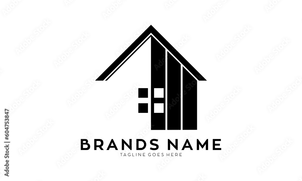 Minimalist house property vector logo Minimalist house property vector logo