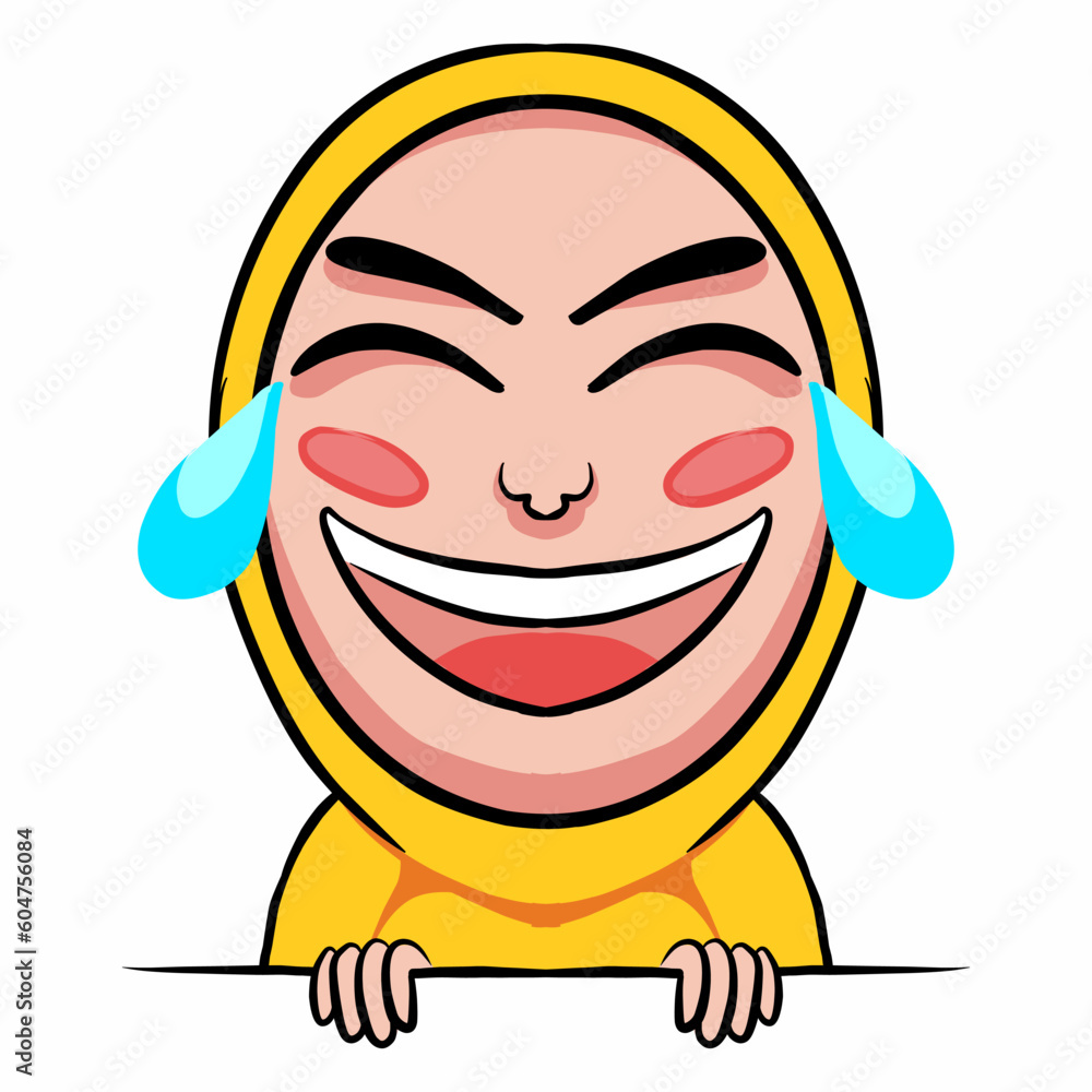 The laughing while crying emoji means that the emoji is used for jokes