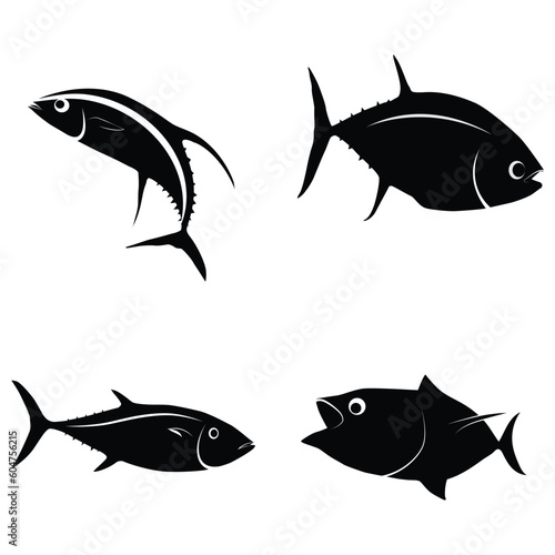 tuna fish icon vector