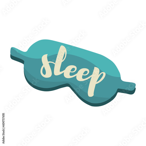 Sleep mask on white background