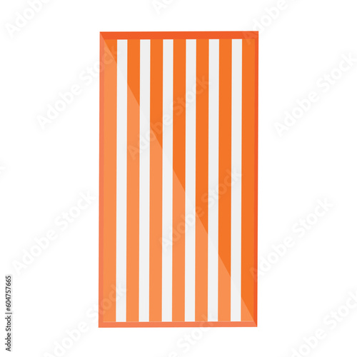 Big towel on white background