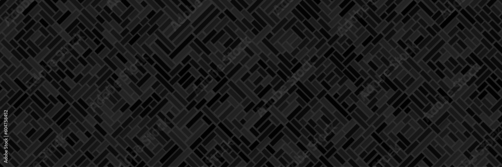 Abstract diagonal inverse black or dark gray 3d geometric small cube or box shape tiles background or pattern design. Abstract diagonal inverse black or dark gray 3d geometric small cube or box shape tiles background or pattern design.