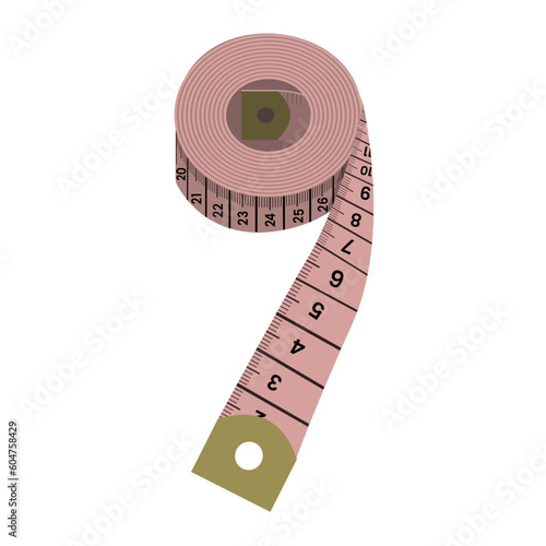 measuring tape isolated on white