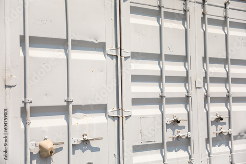 Shipping container: a symbol of global trade, efficiency, and interconnectedness, representing the movement of goods and economic globalization