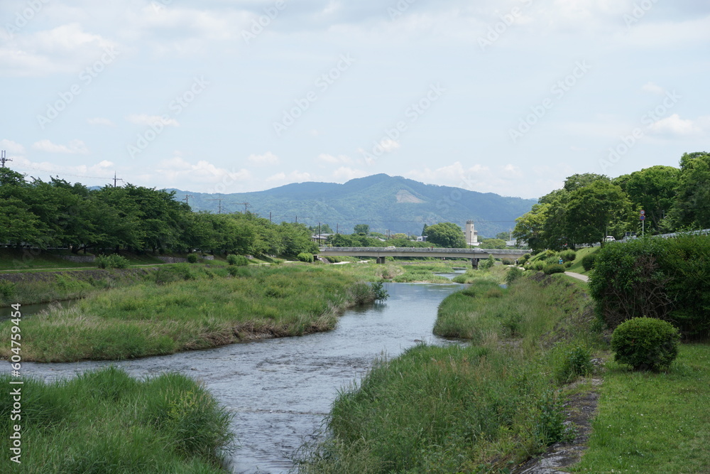 賀茂川と大文字山
