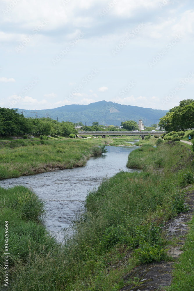 大文字山と賀茂川