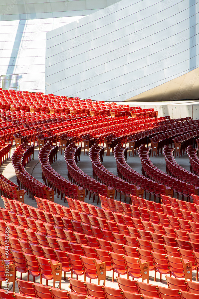 Naklejka premium empty stadium seats