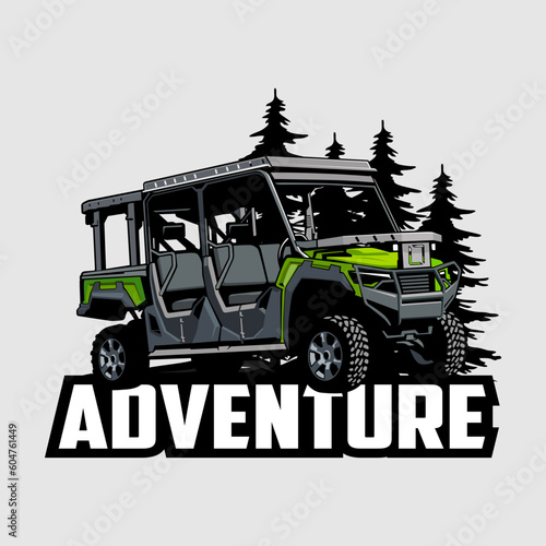 utv atv car illustration design vector