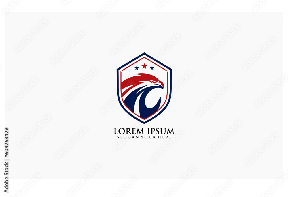 Obraz premium hawk concept design business logo