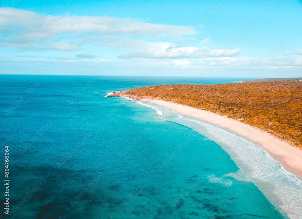 Beautiful view of the sea coast. Bunker Bay, Western Australia