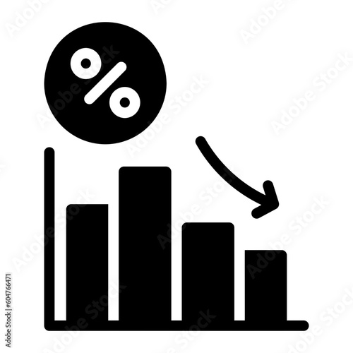 interest rates Solid icon