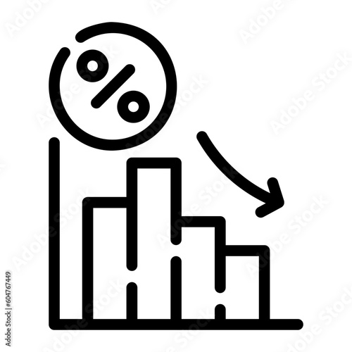 interest rates Line Icon
