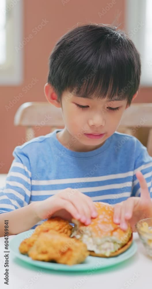 asian boy eat unhealthy food asian boy eat unhealthy food