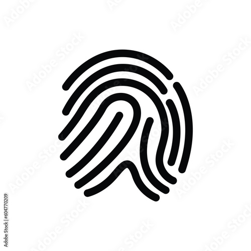 Fingerprint vector icon