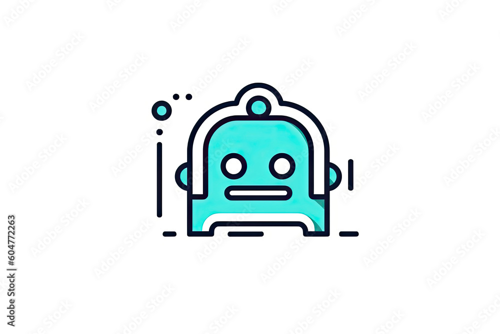 Robot icon. Chat Bot sign for support service concept.AI Generative Robot icon. Chat Bot sign for support service concept.AI Generative