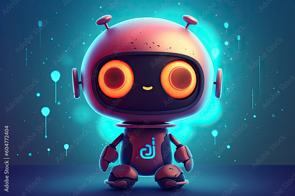 Robot icon. Chat Bot sign for support service concept.AI Generative