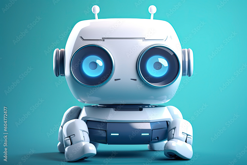 Fototapeta premium Robot icon. Chat Bot sign for support service concept.AI Generative