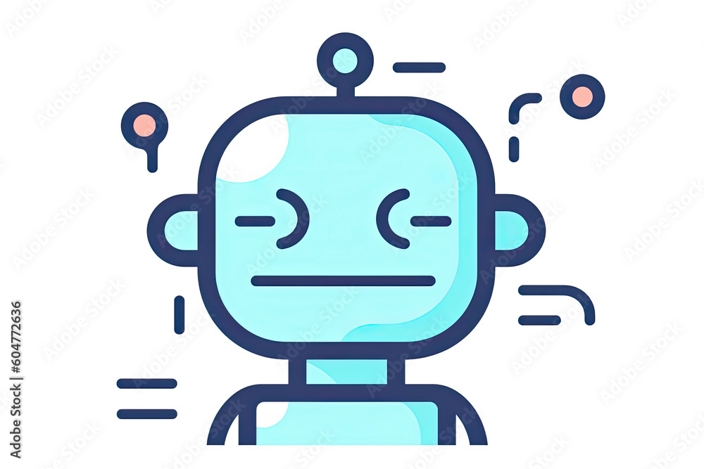 Robot icon. Chat Bot sign for support service concept.AI Generative Robot icon. Chat Bot sign for support service concept.AI Generative
