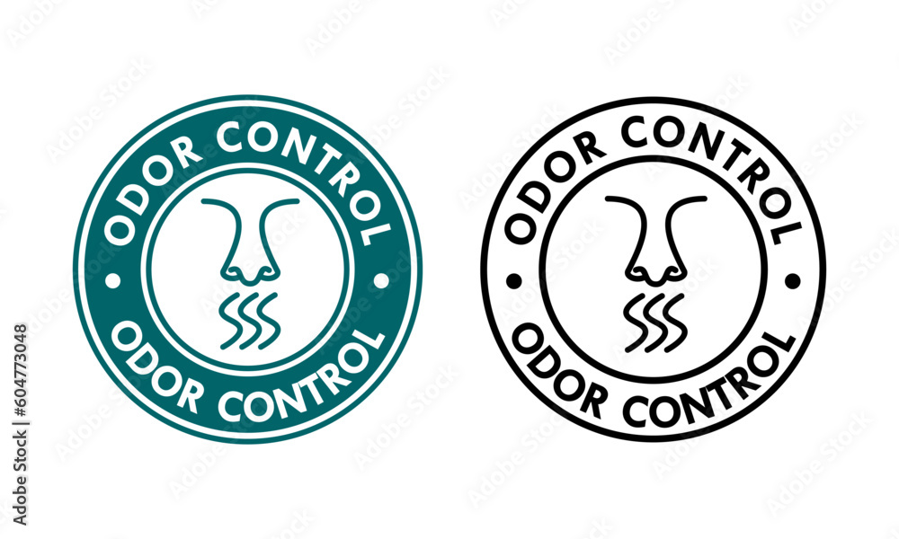 Odor control design logo template illustration Odor control design logo template illustration
