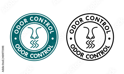 Odor control design logo template illustration