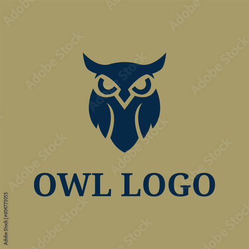 owl logo icon vector illustration