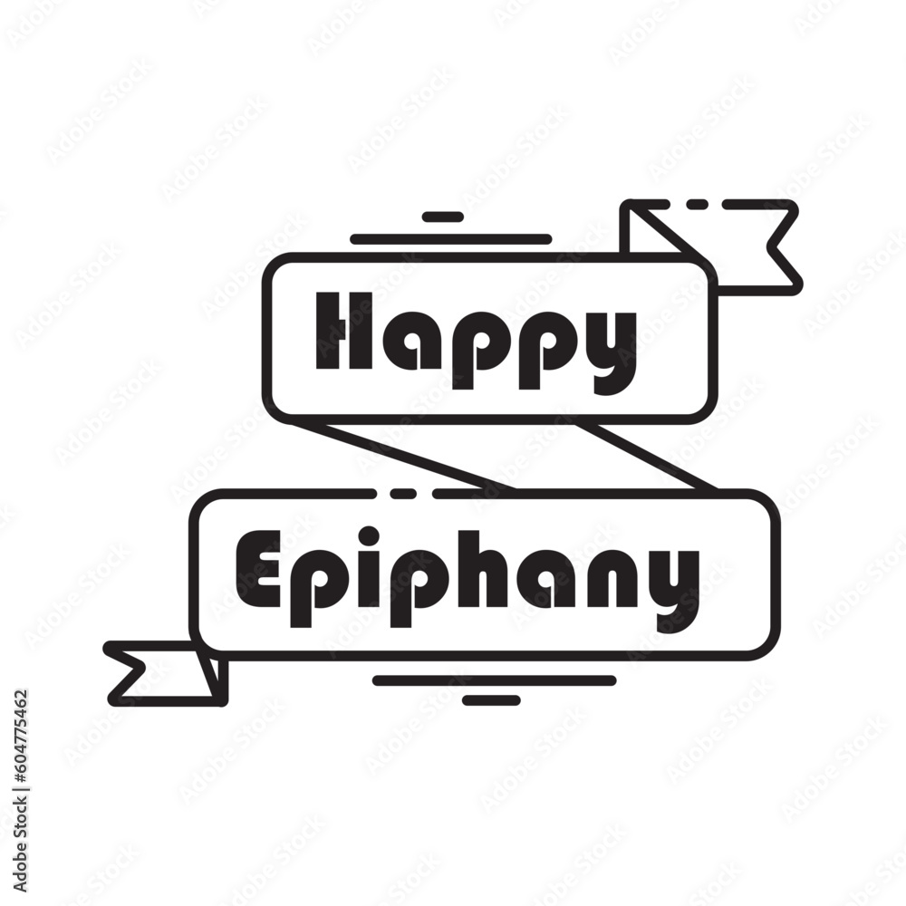 Happy epiphany banner icon Happy epiphany banner icon