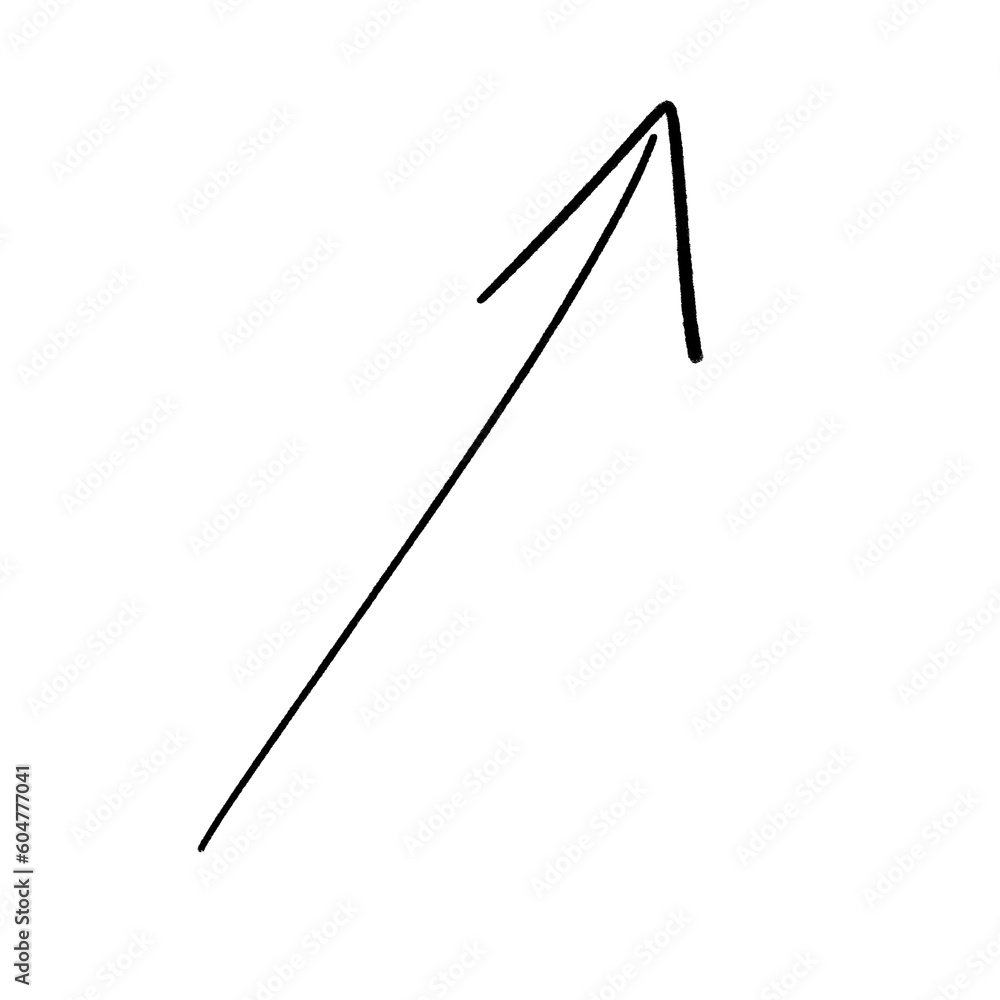 Arrow Line Shape Isolated on white background Arrow Line Shape Isolated on white background