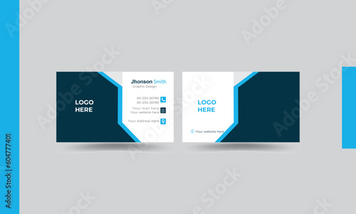 
business card design and creative modren neme card .double side business card template modern and clean style 


