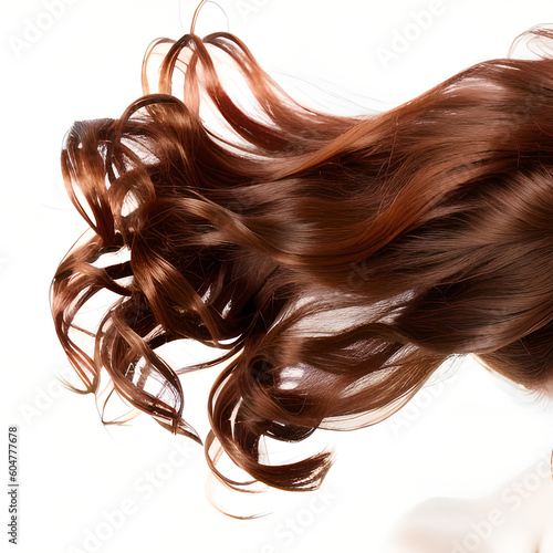 hair isolated on white background