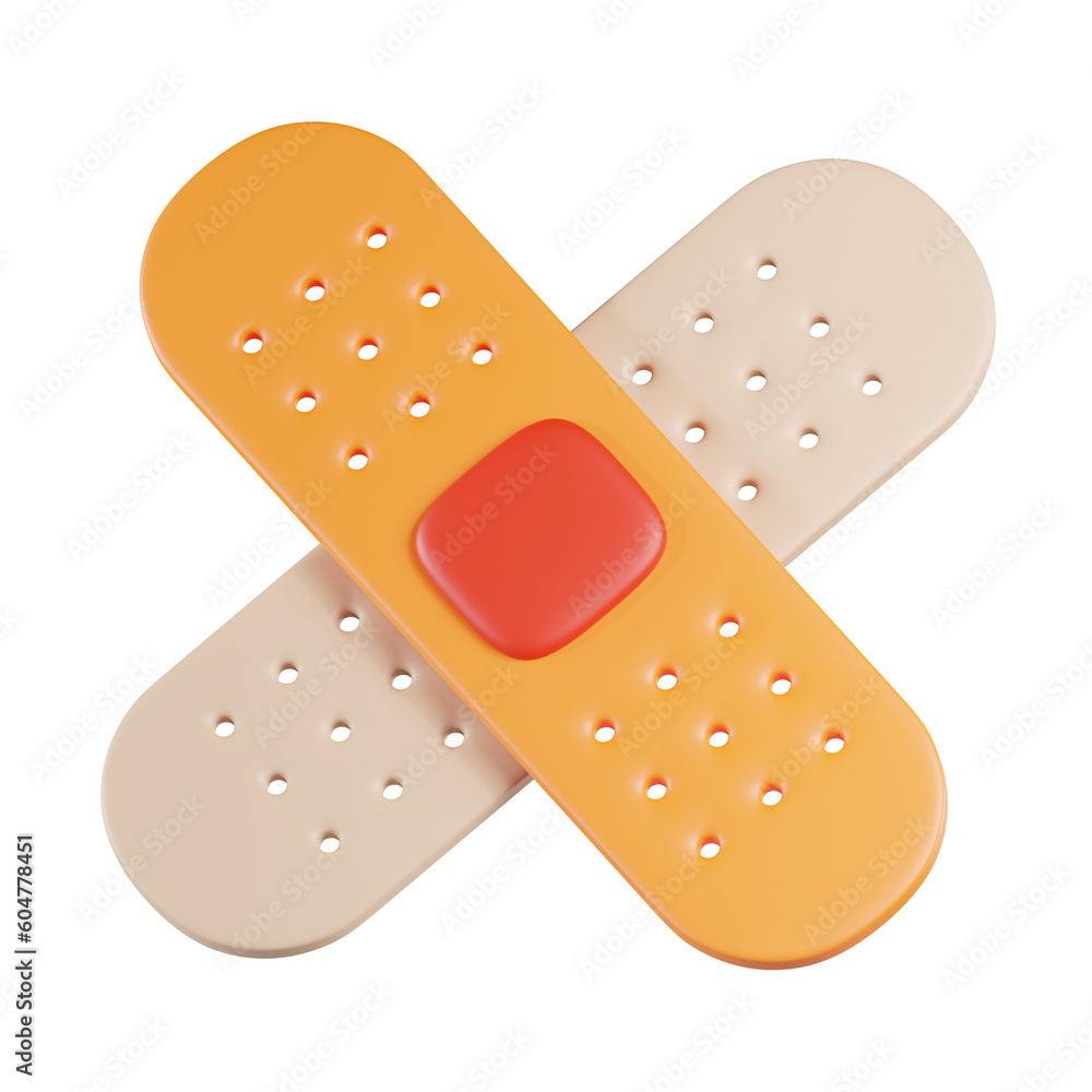 Adhesive Bandage 3D Icon Adhesive Bandage 3D Icon