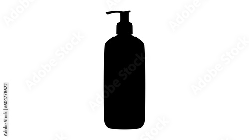cosmetic dispenser bottle silhouette