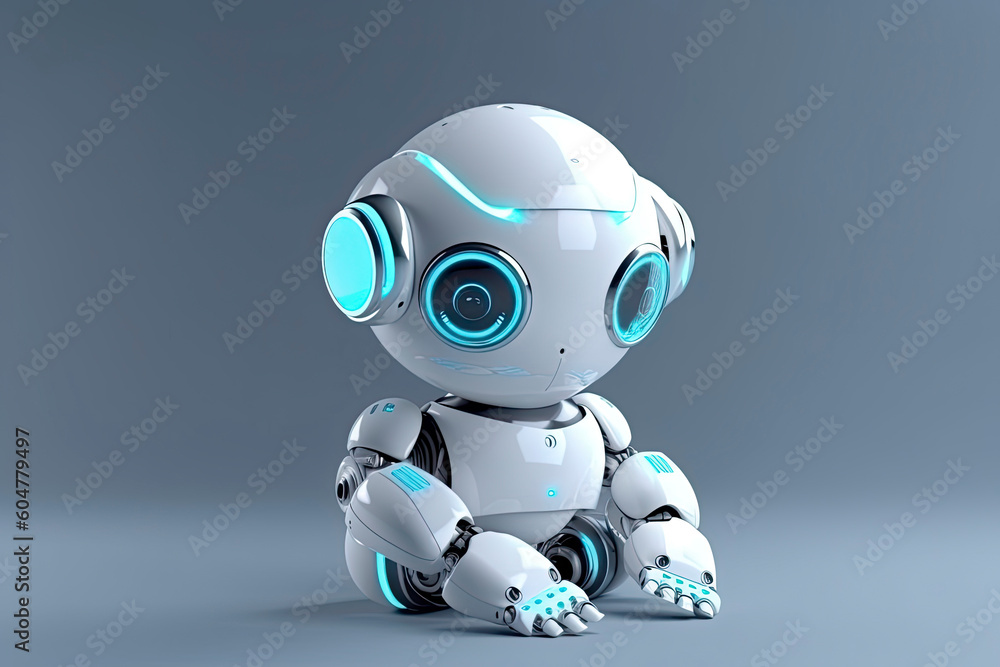 Robot of the future. The concept of chatting with artificial intelligence. chatbot, chatgpt. 3d rendering.AI Generative Robot of the future. The concept of chatting with artificial intelligence. chatbot, chatgpt. 3d rendering.AI Generative