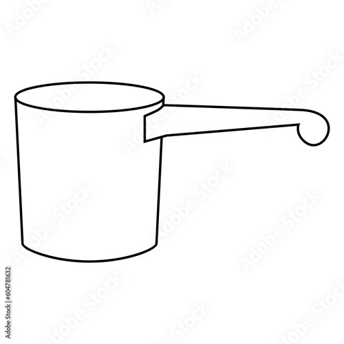 scoop line vector illustration