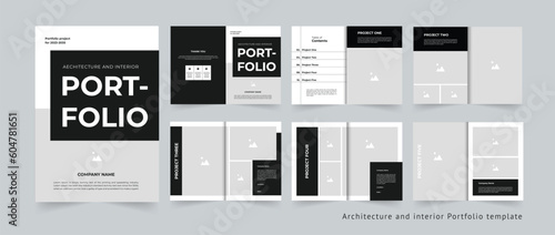 Portfolio design Architecture portfolio and interior portfolio template design