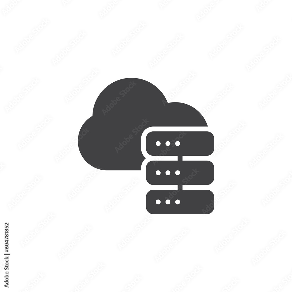Cloud server vector icon