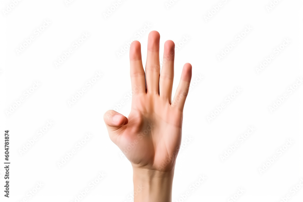 closeup shoot of hand posture isolated on white background closeup shoot of hand posture isolated on white background