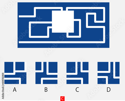 Mind game, Brain questions - IQ TEST, Visual intelligence questions, Find the missing part.