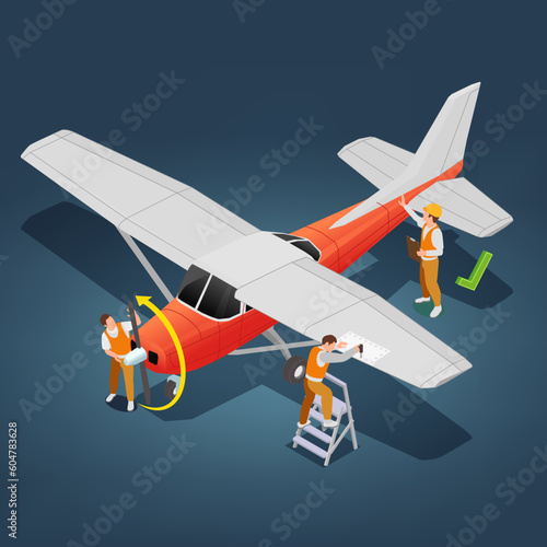 Aircraft Service Isometric