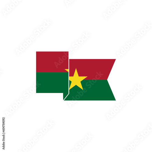 Burkina faso flags icon set  Burkina faso independence day icon set vector sign symbol