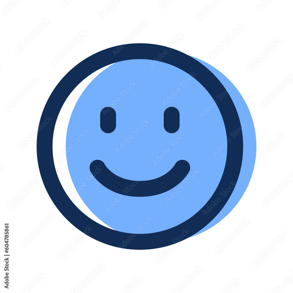 Fototapeta premium happy filled line icon