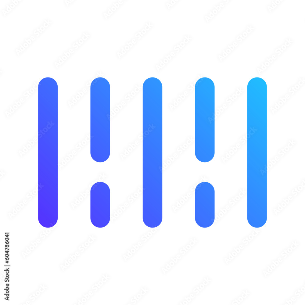 barcode gradient icon barcode gradient icon