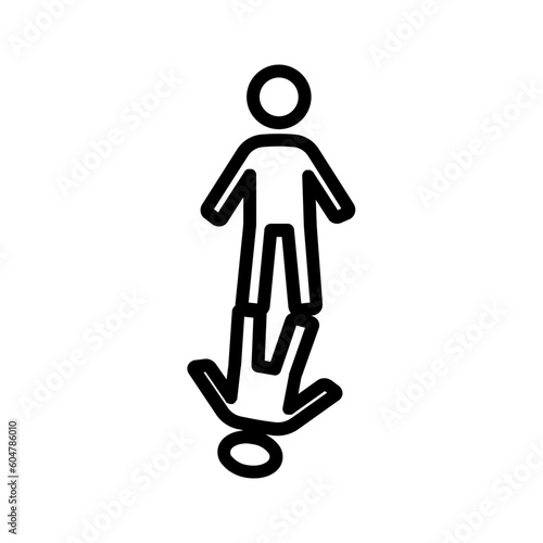Black line icon for Shadow