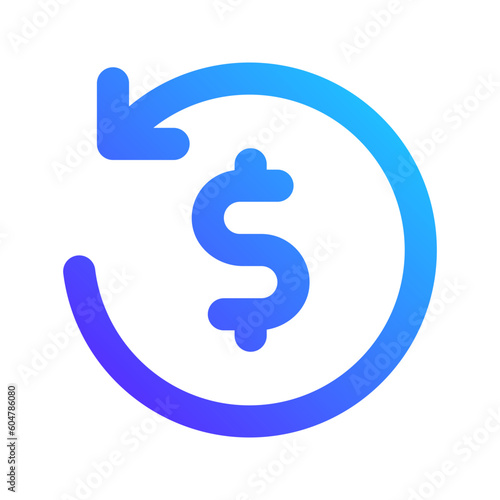 refund gradient icon
