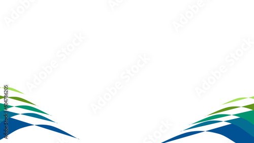 abstract blue and green background, business presentation background, curve style slide template
