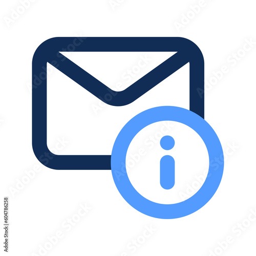 email outline color icon