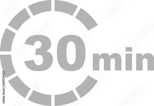 Countdown to Productivity 30-Minute Timer Stock Image, stopwatch, 30 min