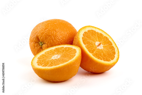 Oranges  isolated on white background.