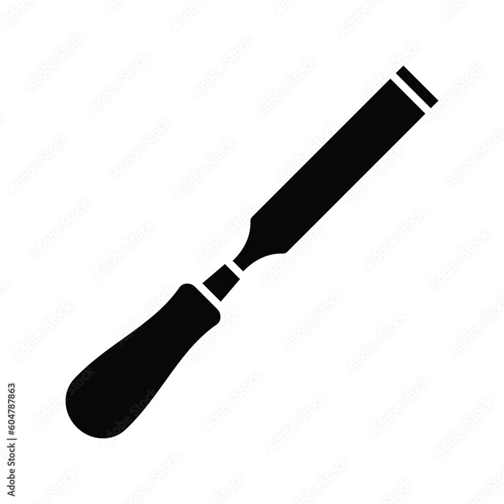 chisel icon vector design template in white background chisel icon vector design template in white background