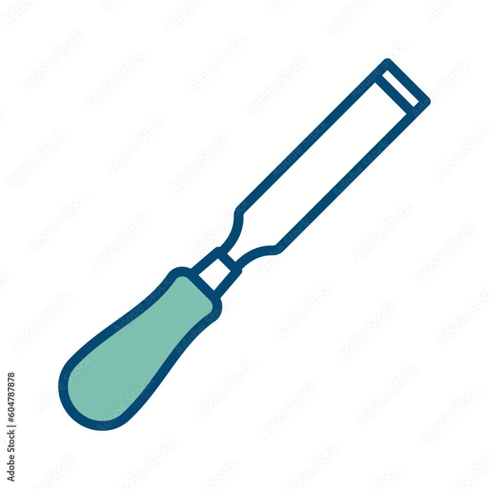 chisel icon vector design template in white background chisel icon vector design template in white background
